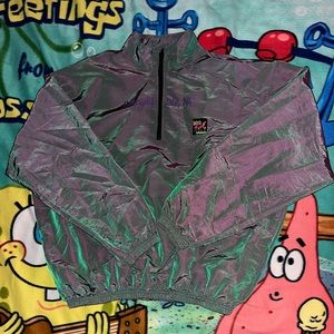 Vintage Surf Style Iridescent Quarter Zip!